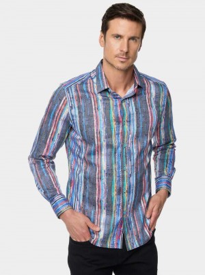 Robert Graham Baja Long Sleeve Button Down Shirt Multi | 852903-ILN