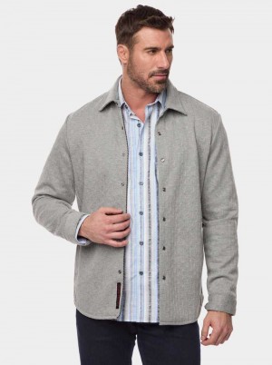 Robert Graham Billard Knit Jacket Gri | 450892-ZJG