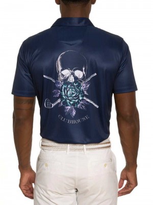 Robert Graham Blade Iron Performance Polo Bleumarin | 459031-FGW
