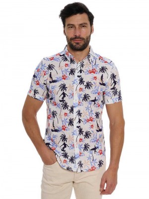 Robert Graham Bondi Short Sleeve Button Down Shirt Multi | 653471-FIW