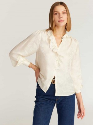 Robert Graham Brigitte Long Sleeve Woven Shirt Albi | 704961-LKW