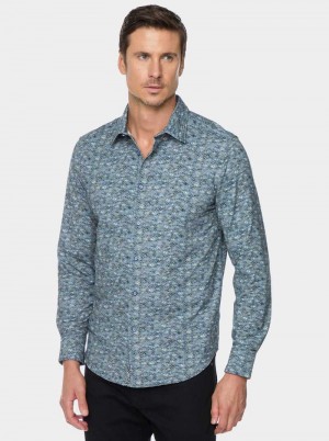 Robert Graham Clarendon Long Sleeve Button Down Shirt Gri | 672904-UQG