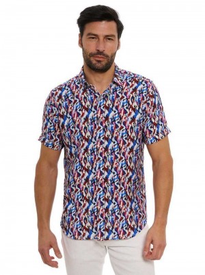 Robert Graham Crue Short Sleeve Button Down Shirt Multi | 517240-WFA