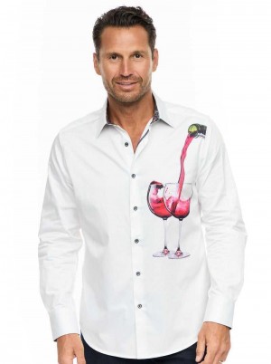 Robert Graham Date Night Long Sleeve Button Down Shirt Albi | 329478-FLT
