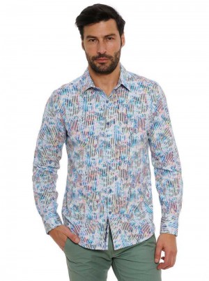 Robert Graham Delray Long Sleeve Knit Shirt Multi | 802961-DZQ