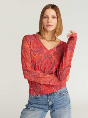Robert Graham Evelyn Long Sleeve Sweater Multi | 362751-VTN