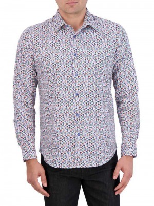 Robert Graham Flamenco Motion Long Sleeve Knit Shirt Multi | 039567-TUP