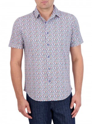 Robert Graham Flamenco Motion Short Sleeve Knit Shirt Multi | 204631-AWG