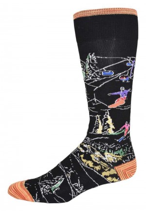 Robert Graham Gondola Sock Negrii | 087315-CZL