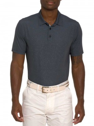 Robert Graham Hyde Performance Polo Negrii | 026789-RCY