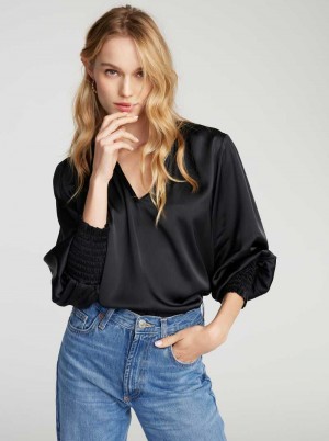 Robert Graham Jordyn Blouse Negrii | 480162-KVI