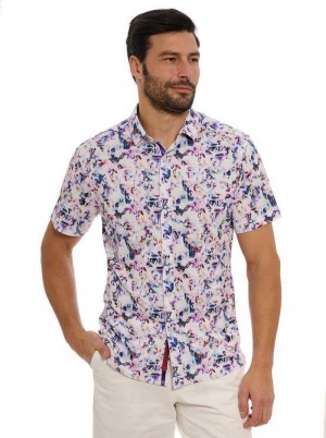 Robert Graham Le Pelosa Short Sleeve Knit Shirt Multi | 091236-ZKP