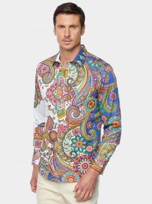 Robert Graham Limited Edition Dprops Long Sleeve Button Down Shirt Classic | 635427-GWA