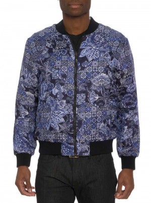 Robert Graham Limited Edition The Jet-set Reversible Bomber Jacket Multi | 018394-URP