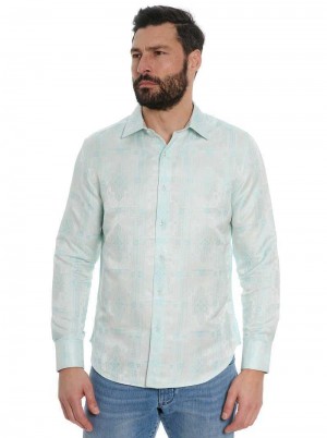 Robert Graham Limited Edition The Timeless Long Sleeve Button Down Shirt Tall Albi | 361984-UTF