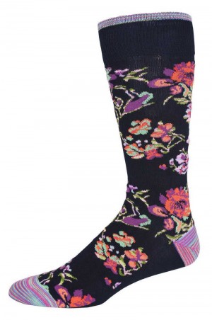 Robert Graham Manchester Sock Bleumarin | 670281-EKP