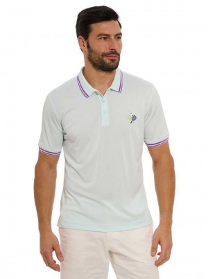 Robert Graham Match Point Polo Verde Menta | 194567-PUK