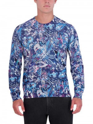 Robert Graham Meier Sweater Albastri | 913605-AOD