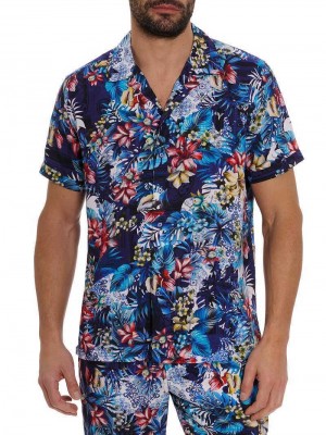 Robert Graham Merrick Short Sleeve Button Down Shirt Multi | 705638-TDS