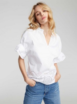 Robert Graham Paige Shirt Albi | 407628-GTZ