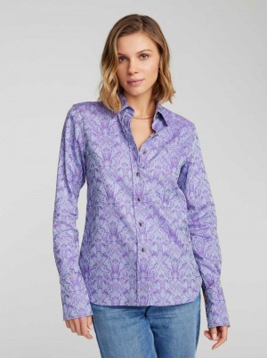 Robert Graham Priscilla Shirt Lilac | 521789-HBV