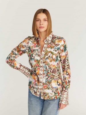 Robert Graham Priscilla Woven Shirt Multi | 125037-FNP