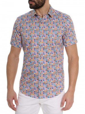 Robert Graham Prosser Short Sleeve Button Down Shirt Multi | 086712-IPK
