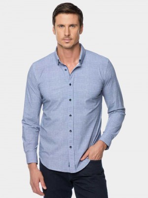 Robert Graham Renley Long Sleeve Button Down Shirt Teal | 395062-ATD