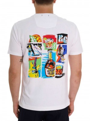 Robert Graham Serendipity T-shirt Albi | 975024-EZW