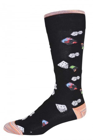 Robert Graham Shuffle N Shake Sock Negrii | 762495-MVH