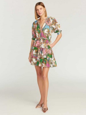 Robert Graham Sydney Short Sleeve Dress Multi | 750142-ZXQ