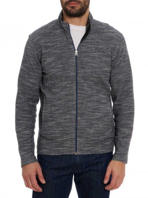 Robert Graham Tablas Long Sleeve Knit Negrii | 147396-DGT