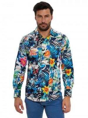 Robert Graham Tahiti Long Sleeve Button Down Shirt Multi | 837146-NKE