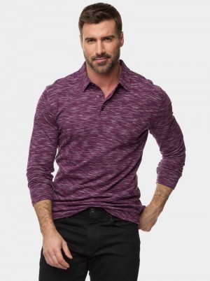 Robert Graham Thales Long Sleeve Polo Bleumarin | 296173-NCL