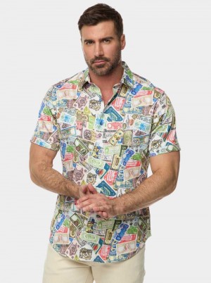 Robert Graham The Heist Short Sleeve Button Down Shirt Multi | 765019-ARF