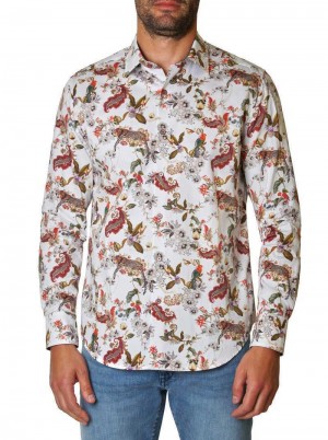 Robert Graham The Leo Long Sleeve Woven Shirt Albi | 924153-TMP