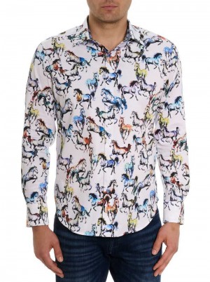 Robert Graham Thoroughbred Long Sleeve Button Down Shirt Multi | 489703-FIQ