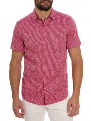 Robert Graham Voyage Short Sleeve Button Down Shirt Roz | 852467-MTS