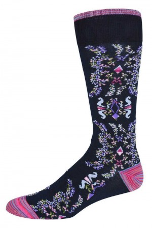 Robert Graham Warsaw Sock Bleumarin | 870346-PKX